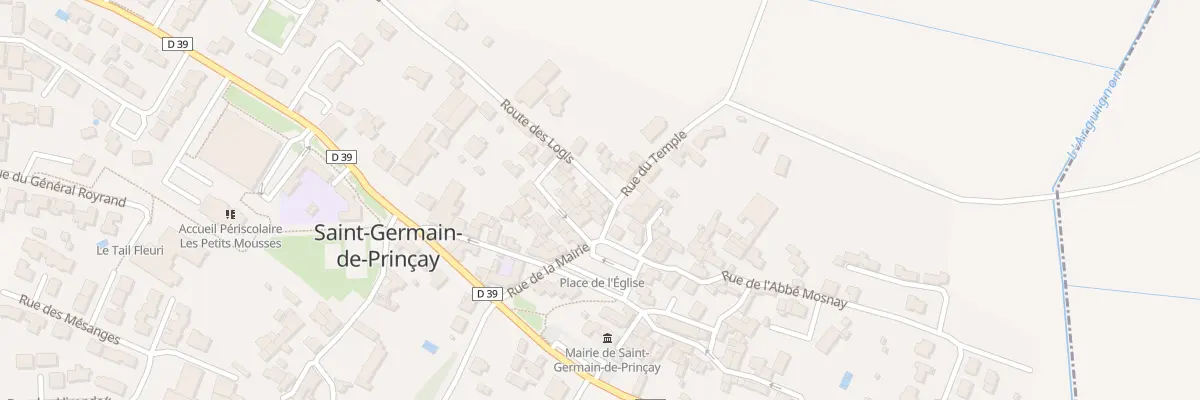 Plan du 1 Rte des Logis à Saint-Germain-de-Prinçay