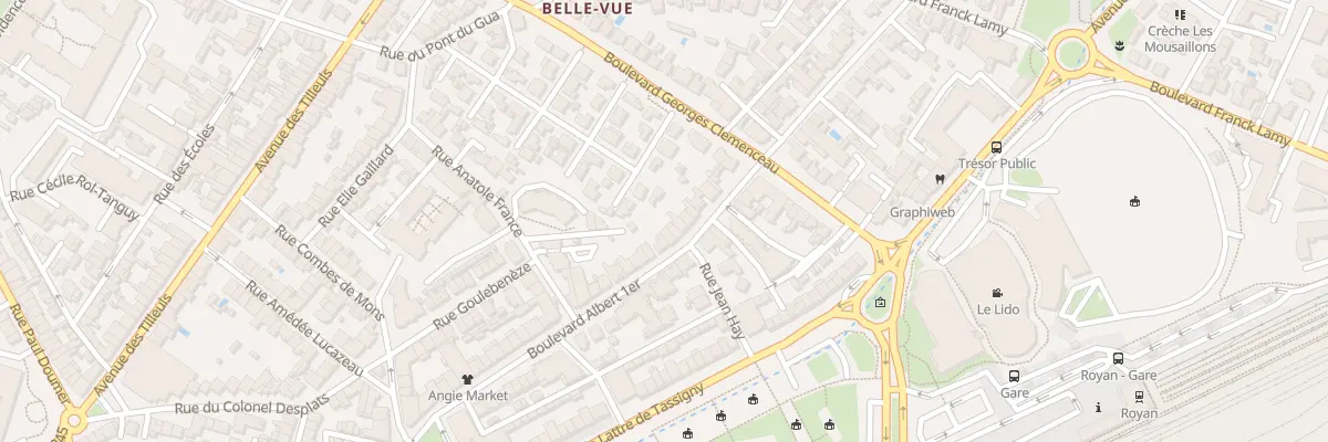 Plan du 64 Bd Albert 1er à Royan