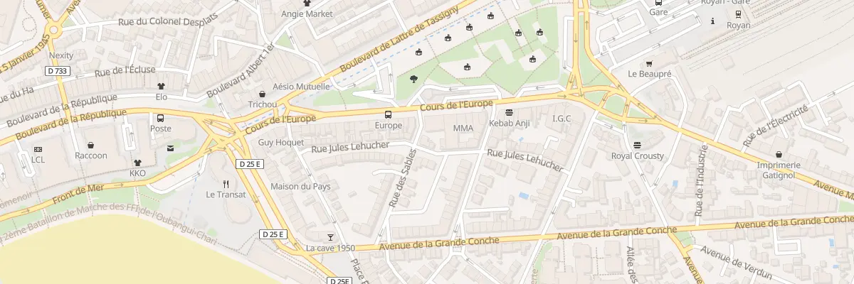 Plan du 34 Rue Jules Lehucher à Royan