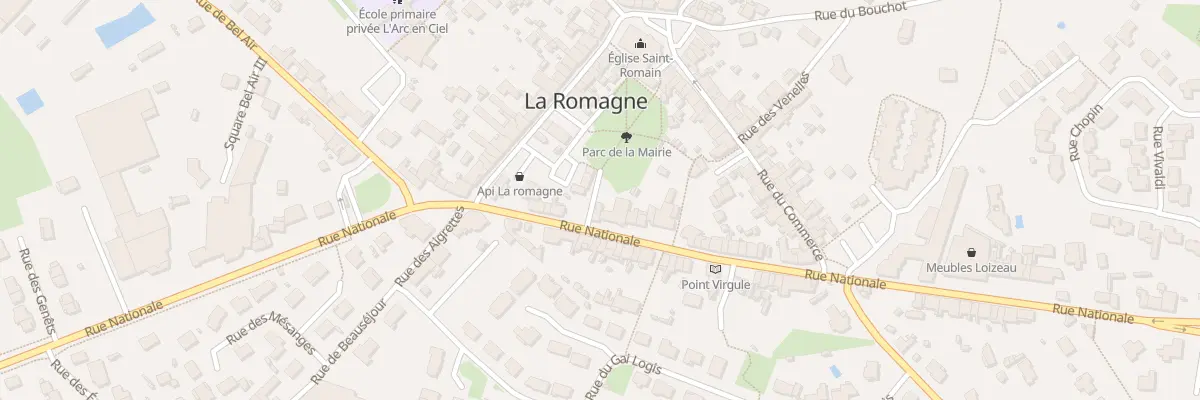 Plan du 70 Rue Nationale à La Romagne