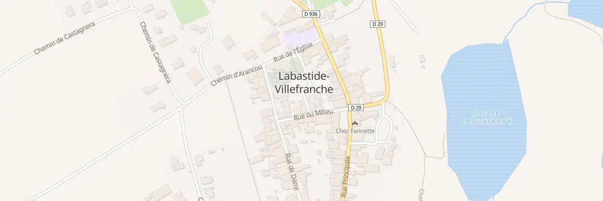 Plan du 9131 Rue Cayrahourcq à Labastide-Villefranche