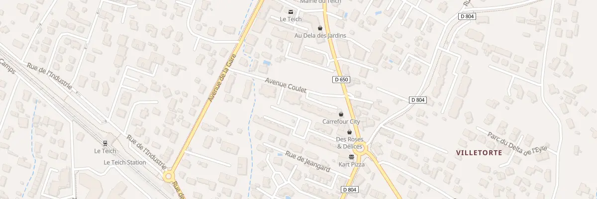 Plan du 3 Av Coulet au Teich