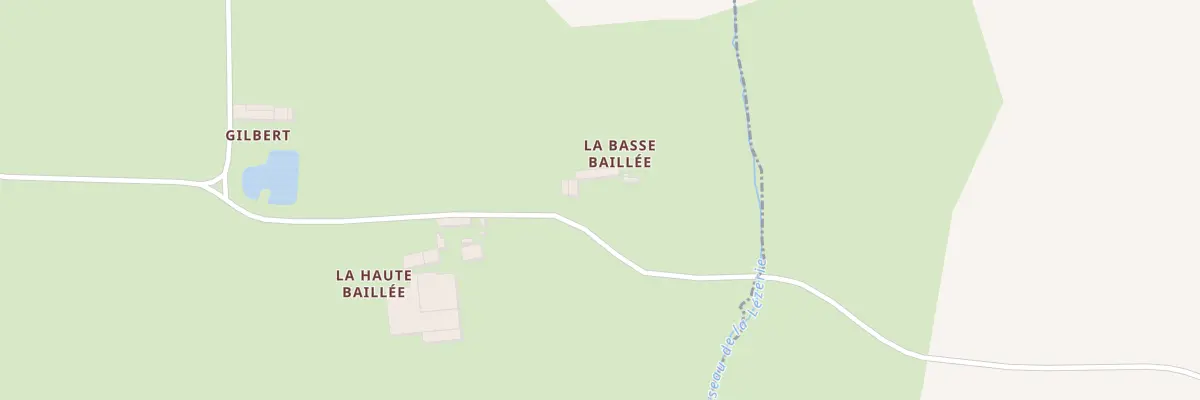 Plan du 1 La Basse Baillée au Pertre