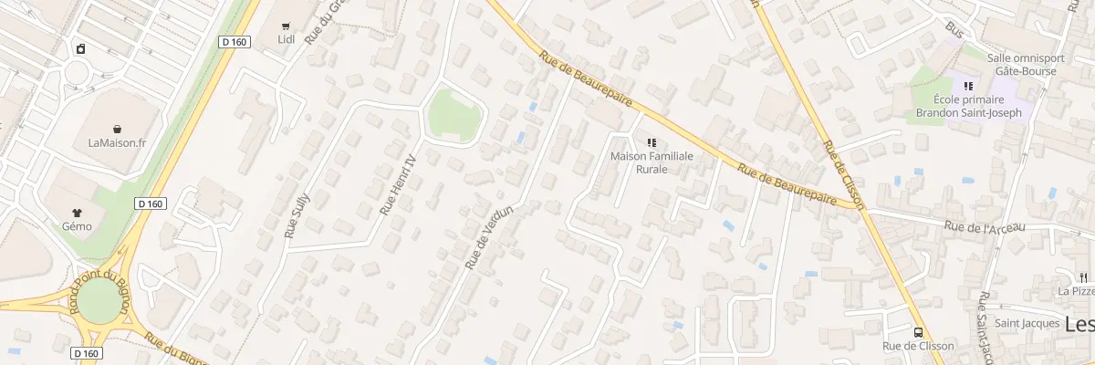 Plan du 9015 Rue de Verdun aux Herbiers