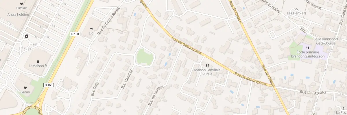Plan du 2B Rue de Verdun aux Herbiers