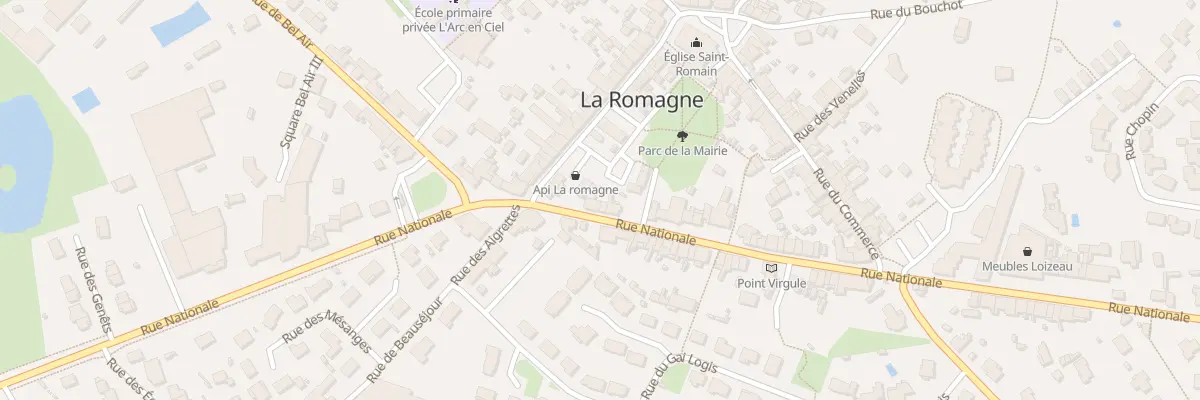 Plan du 76B Rue Nationale à La Romagne