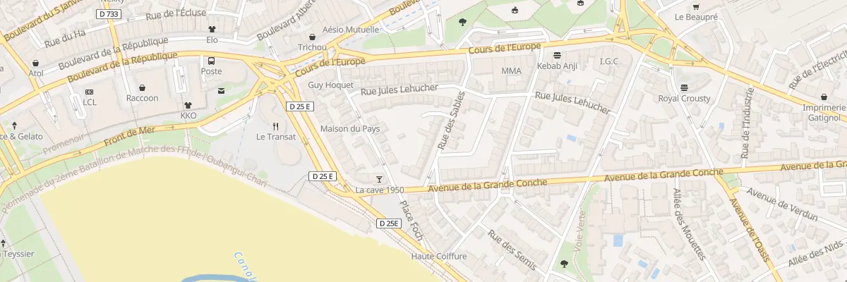 Plan du 12 Rue des Sables à Royan