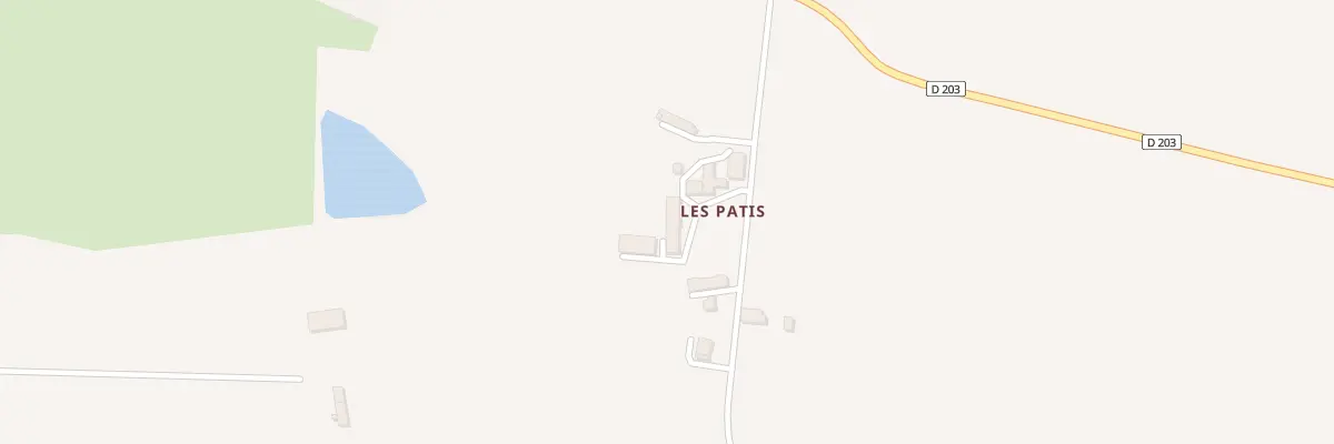 Plan du 202 Les Patis à Ombrée d’Anjou