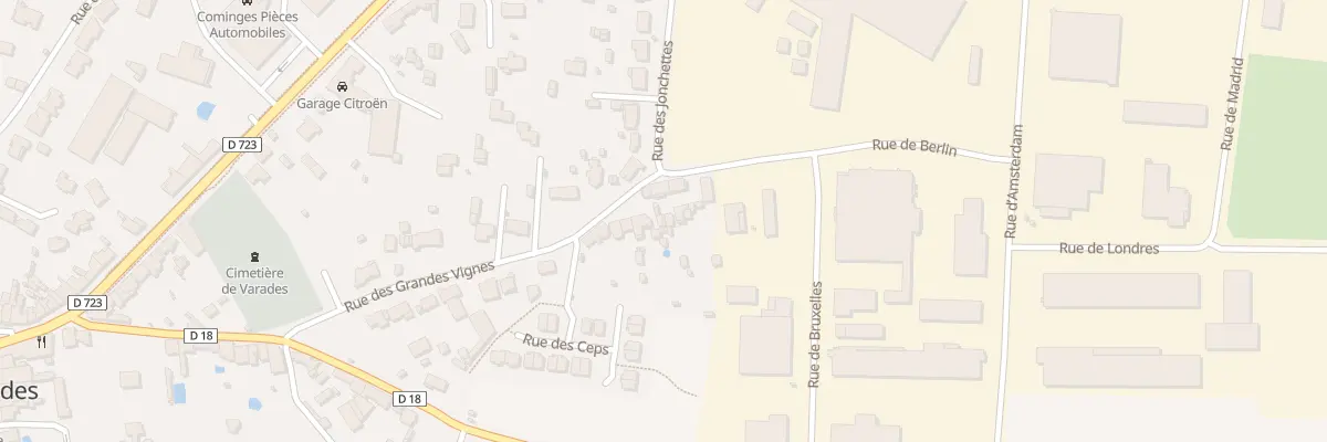 Plan du 288 Rue des Grandes Vignes Varades à Loireauxence