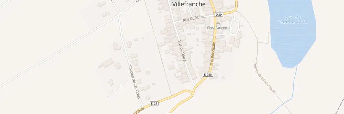 Plan du 9235 Rue de Darré à Labastide-Villefranche
