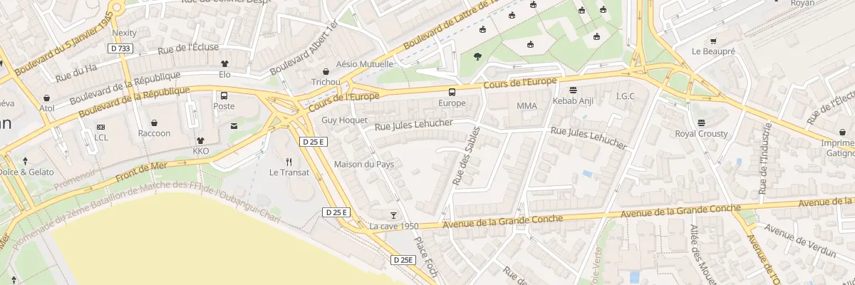 Plan du 11 Rue Jules Lehucher à Royan