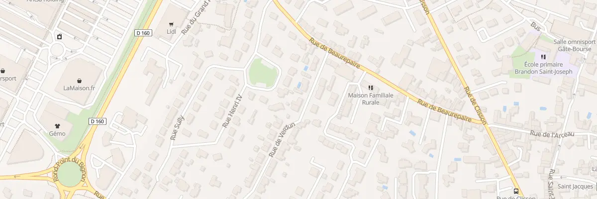 Plan du 6 Rue de Verdun aux Herbiers