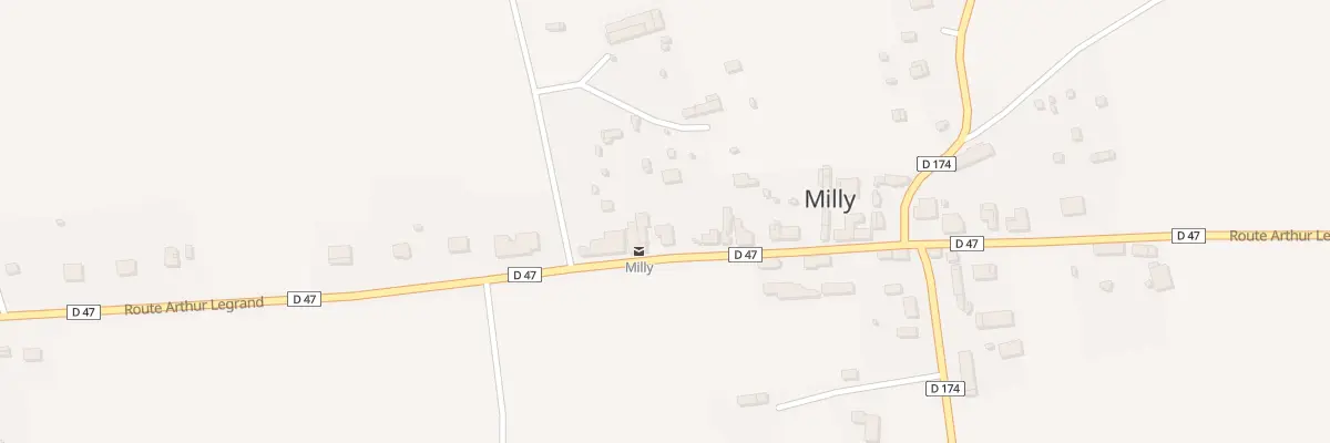 Plan du 45 Rue Arthur Legrand - Milly à Grandparigny