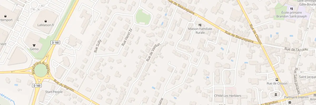 Plan du 7 Rue de Verdun aux Herbiers