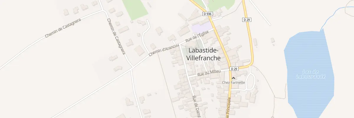 Plan du 9254 Rue de Darré à Labastide-Villefranche