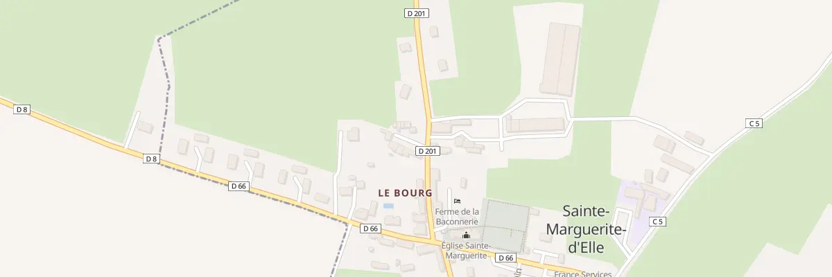 Plan du 14 Rte de l’Église à Sainte-Marguerite-d’Elle