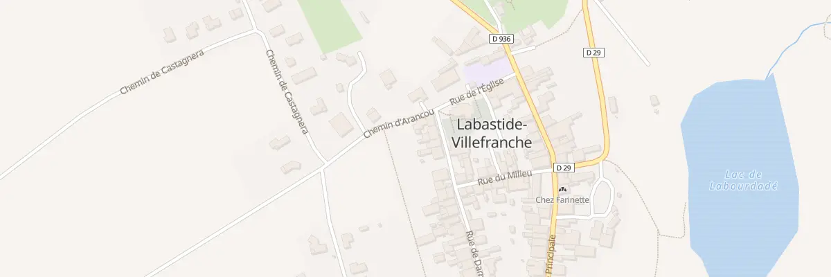 Plan du 9002 Rue de Darré à Labastide-Villefranche