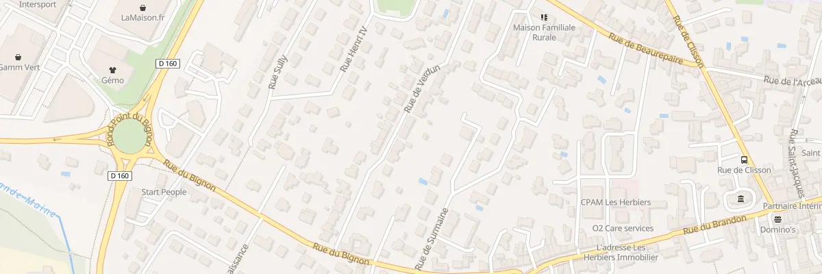 Plan du 15 Rue de Verdun aux Herbiers