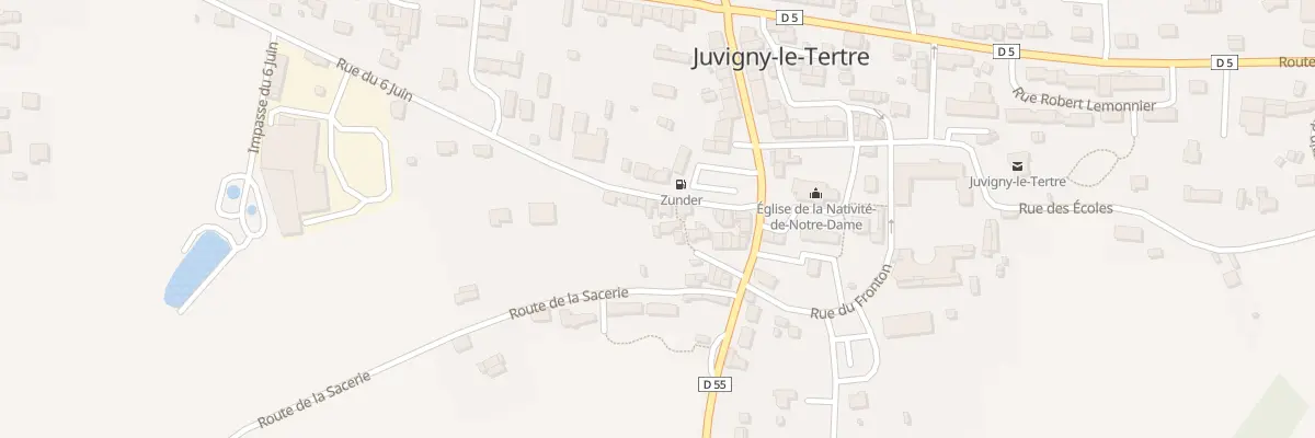 Plan du 5 Rue du 6 Juin - Juvigny à Juvigny les Vallées