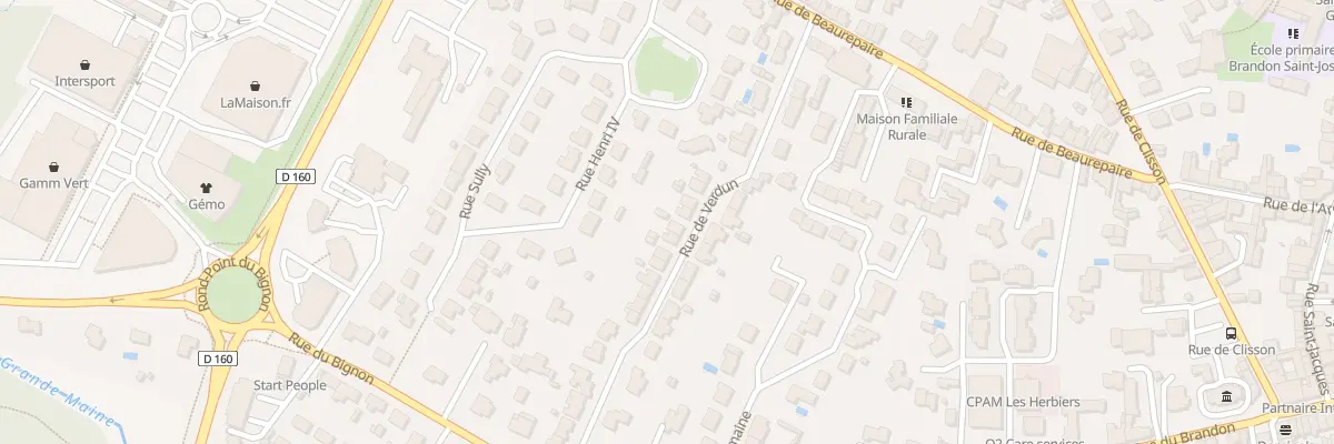 Plan du 18 Rue de Verdun aux Herbiers