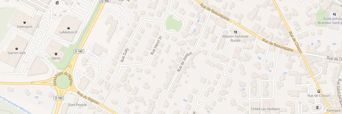 Plan du 16 Rue de Verdun aux Herbiers