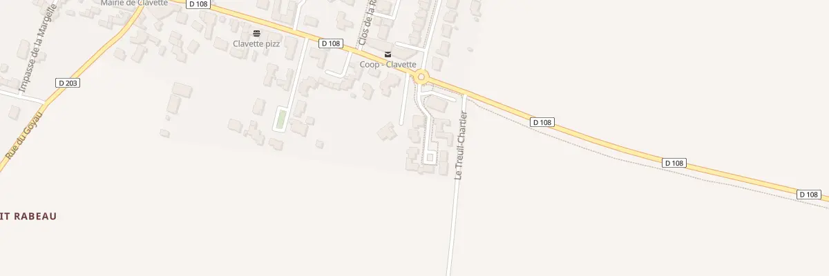 Plan du 2 Rue du Meunier à Clavette