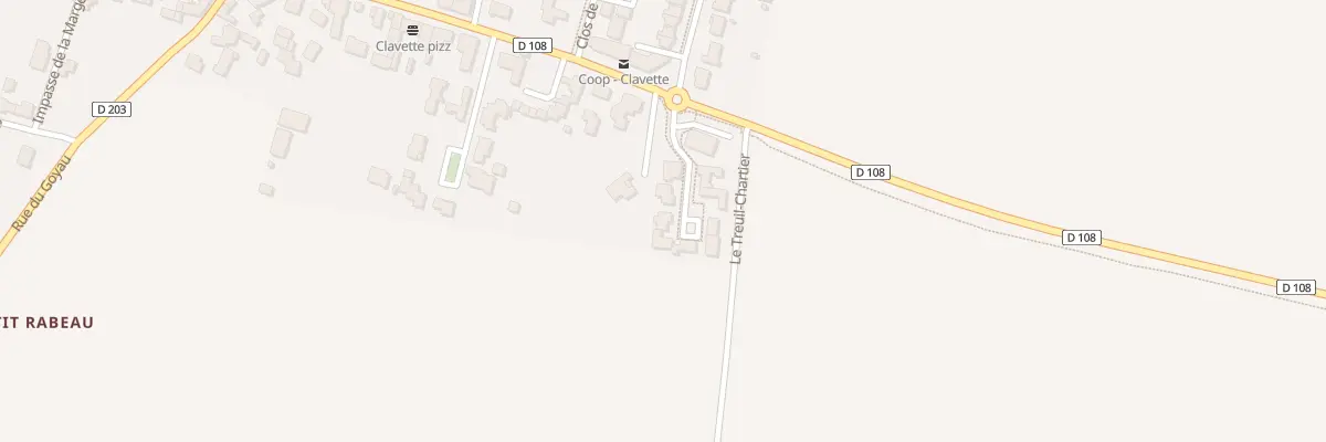 Plan du 3 Rue du Meunier à Clavette
