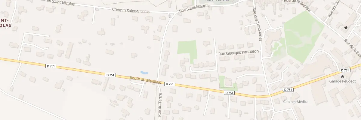 Plan du 24 Rue Georges Panneton (Florent) à Mauges-sur-Loire