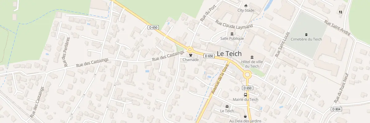 Plan du 1 Rue des Castaings au Teich