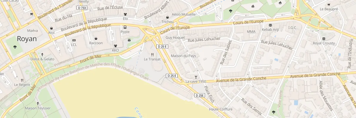 Plan du 26 Bd de la Grandière à Royan