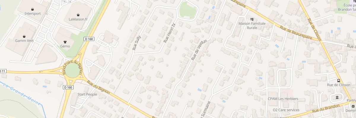 Plan du 24 Rue de Verdun aux Herbiers