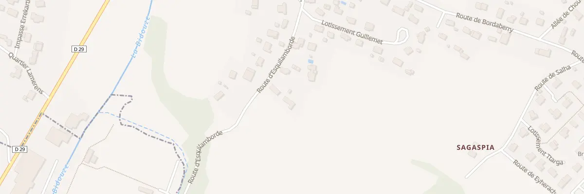 Plan du 165 Rte d’Esquilamborde à Aïcirits-Camou-Suhast