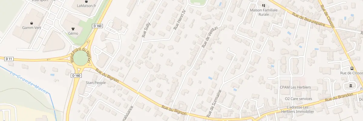 Plan du 32 Rue de Verdun aux Herbiers