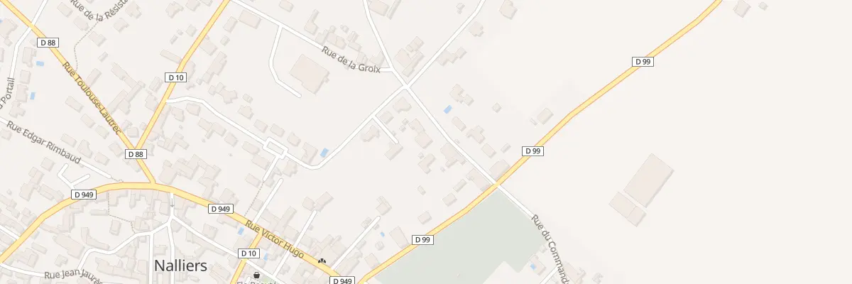 Plan du 9 Rue de la groix à Nalliers