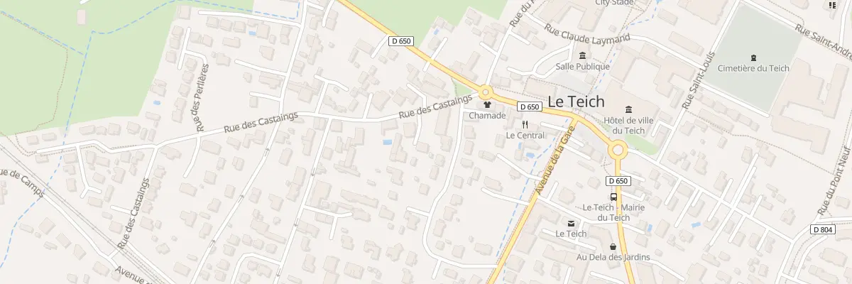 Plan du 7 Rue des Castaings au Teich