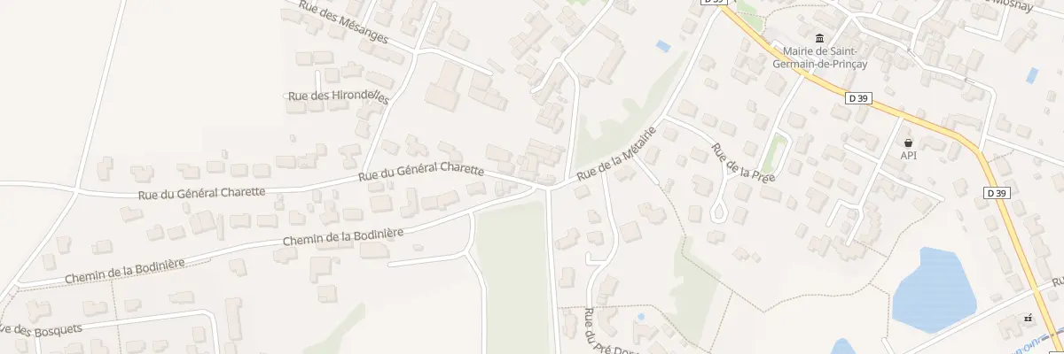 Plan du 2 Rue du général charette à Saint-Germain-de-Prinçay