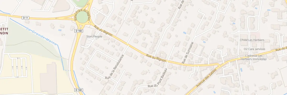 Plan du 42 Rue du Bignon aux Herbiers