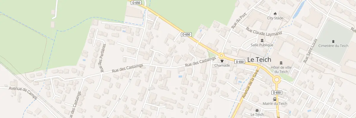 Plan du 10 Rue des Castaings au Teich