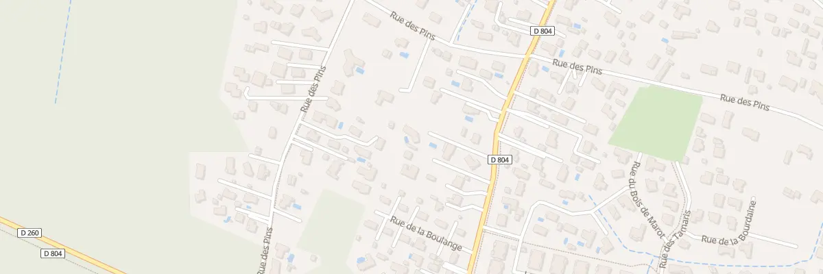 Plan du 32 Rue de Boulange au Teich