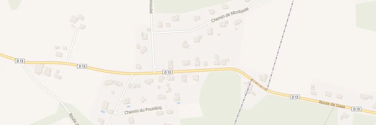 Plan du 799 Rte de Pouillon à Gaas