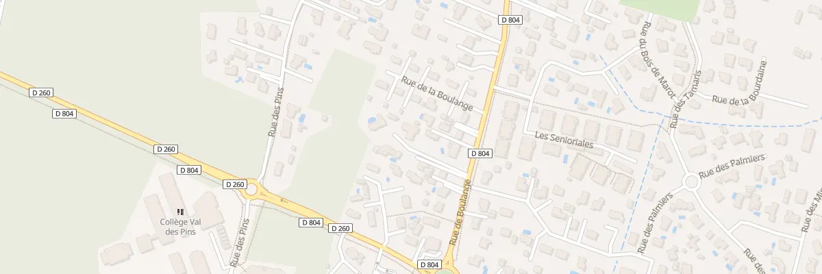 Plan du 56B Rue de Boulange au Teich
