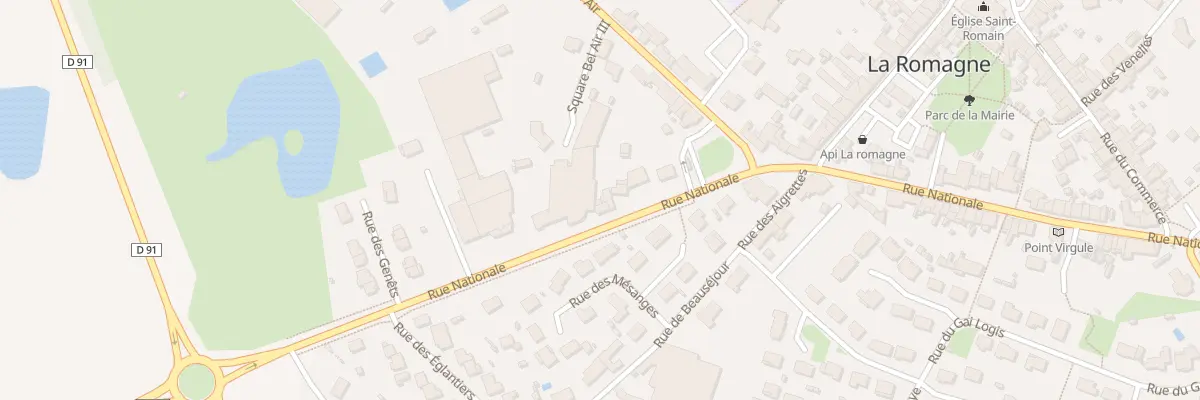 Plan du 90 Rue Nationale à La Romagne