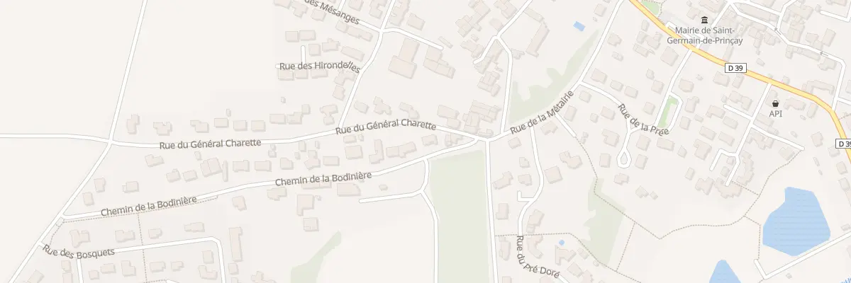 Plan du 2B Che de la Bodinière à Saint-Germain-de-Prinçay
