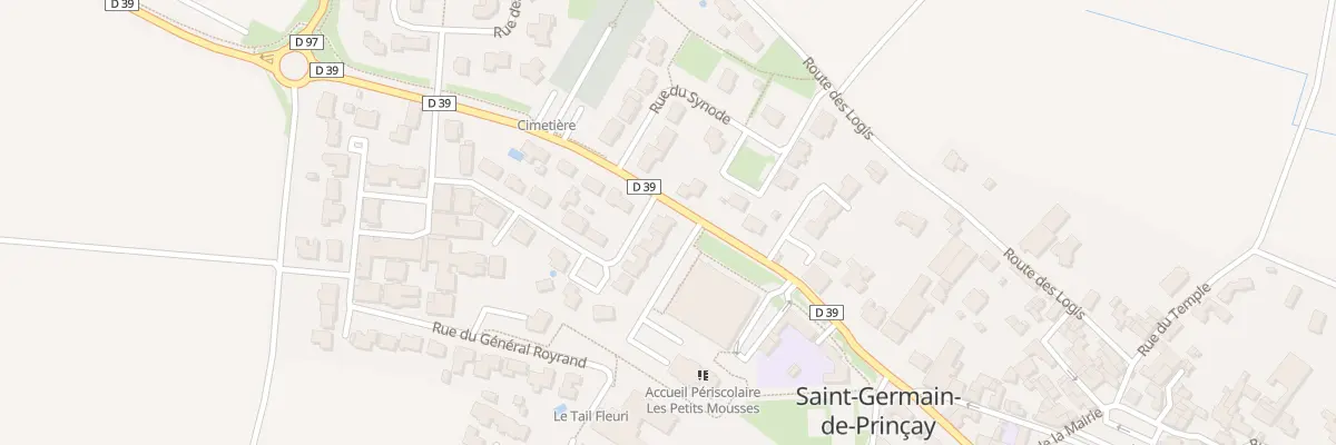 Plan du 1 Rue de Chateaubriand à Saint-Germain-de-Prinçay