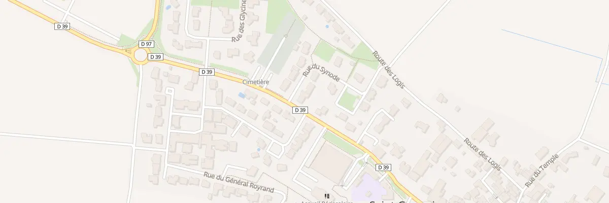 Plan du 2 Rue du synode à Saint-Germain-de-Prinçay