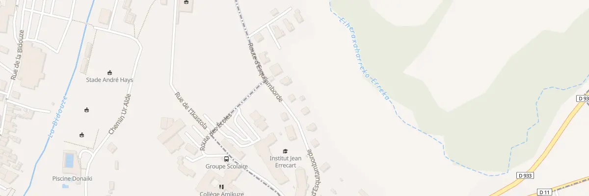 Plan du 1087 Rte d’Esquilamborde à Aïcirits-Camou-Suhast