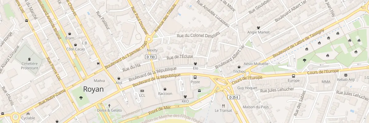 Plan du 25 Rue de l’Ecluse à Royan