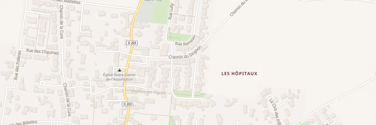 Plan du 30 Che du Dognon à Clavette