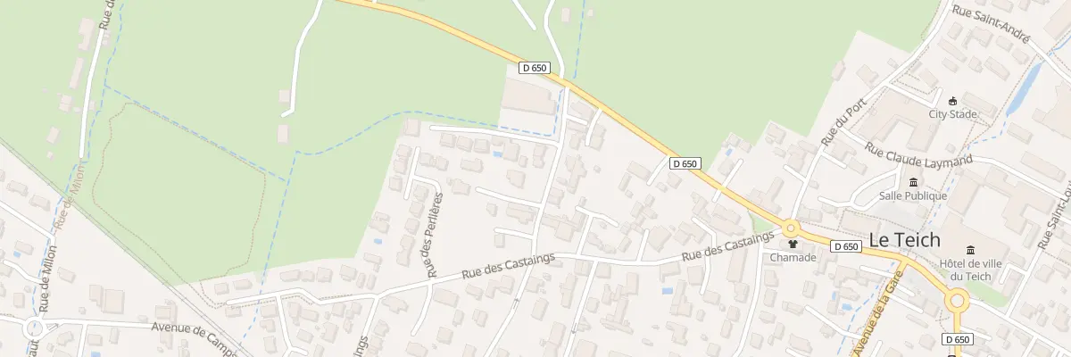 Plan du 4Q Rue du Château au Teich