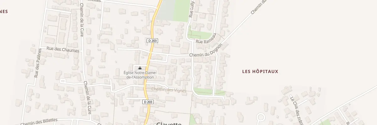 Plan du 22 Che du Dognon à Clavette